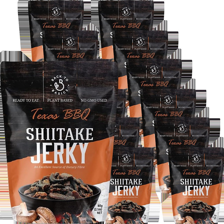 Shiitake Jerky Texas BBQ (12 Pack)