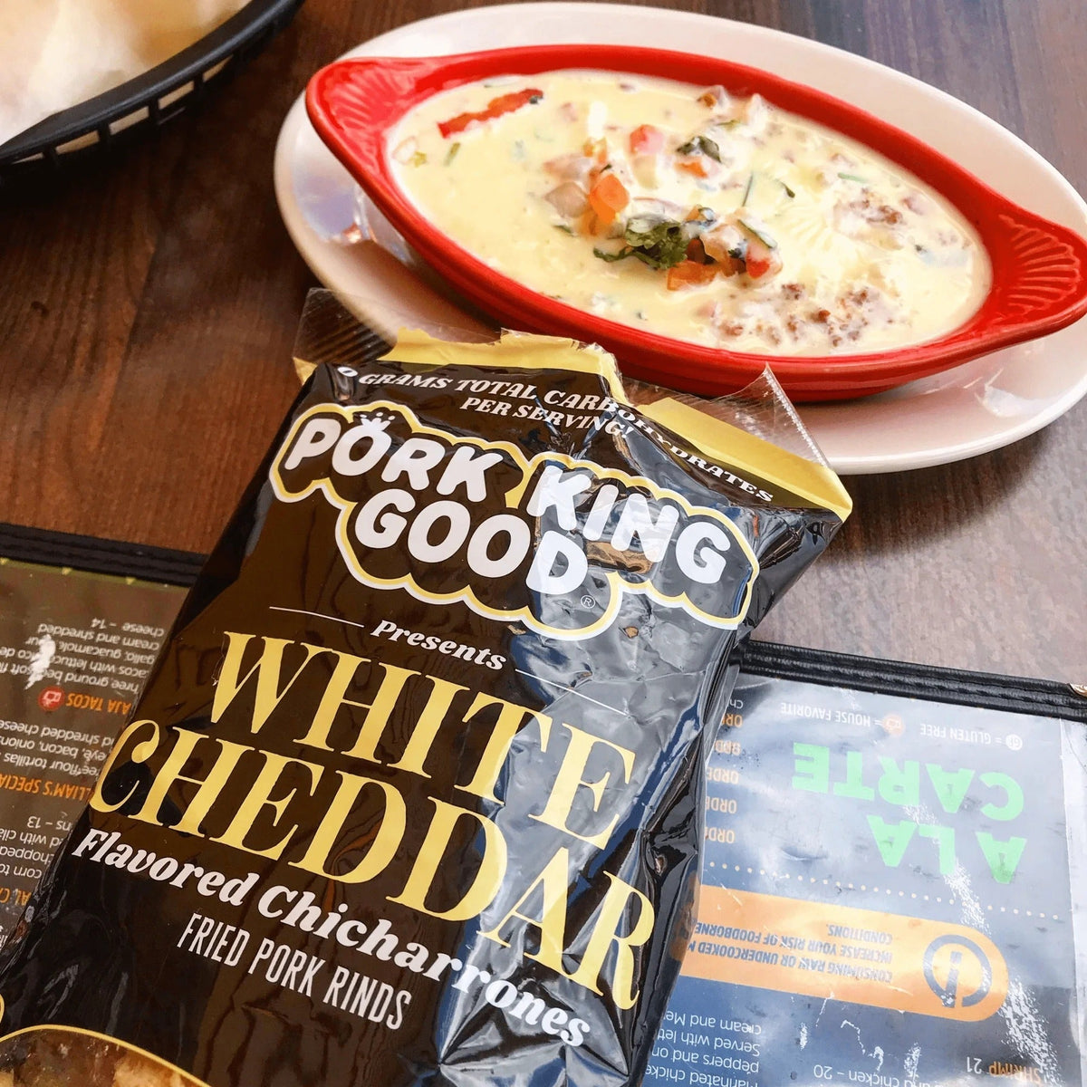 White Cheddar Fried Pork Rinds (12 CT)