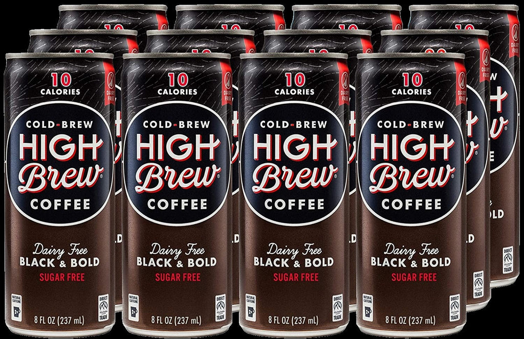 Cold Brew Coffee Dairy Free Black & Bold (12 Pack)
