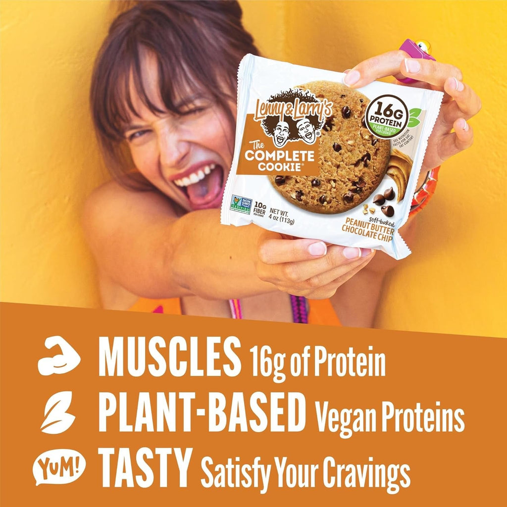Peanut Butter Chocolate Chip Complete Vegan Cookies (4CT)
