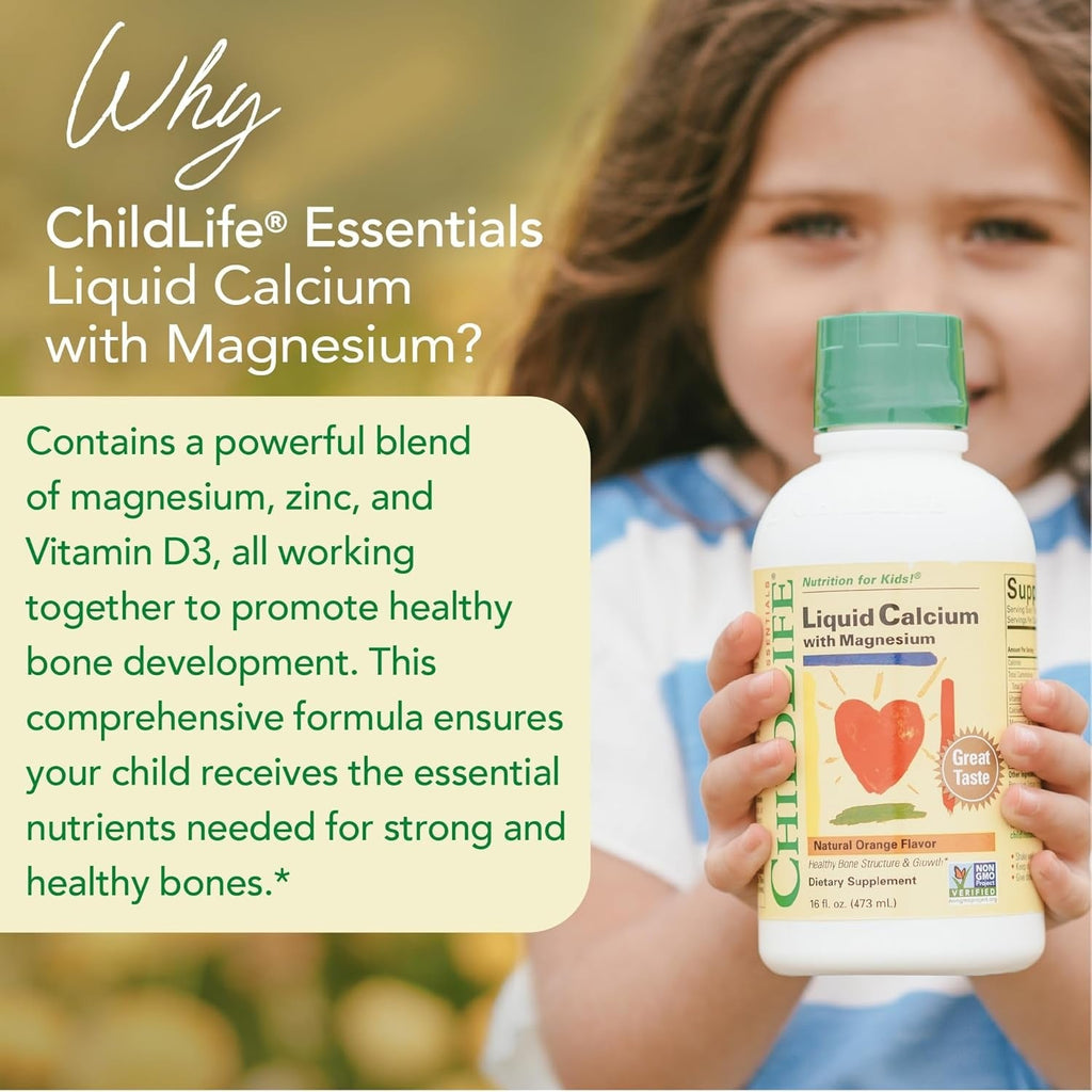 Liquid Calcium With Magnesium, Natural Orange Flavor