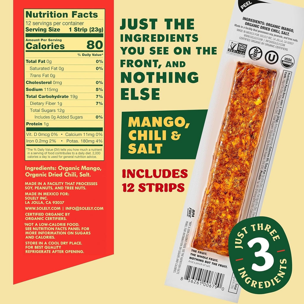 Mango, Chili & Salt Fruit Jerky (12 CT)
