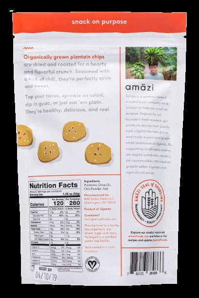 Chili Spiced Plantain Chips