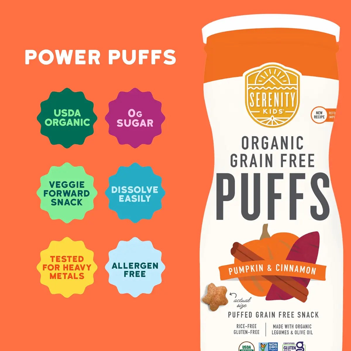 Pumpkin & Cinnamon Grain Free Puffs