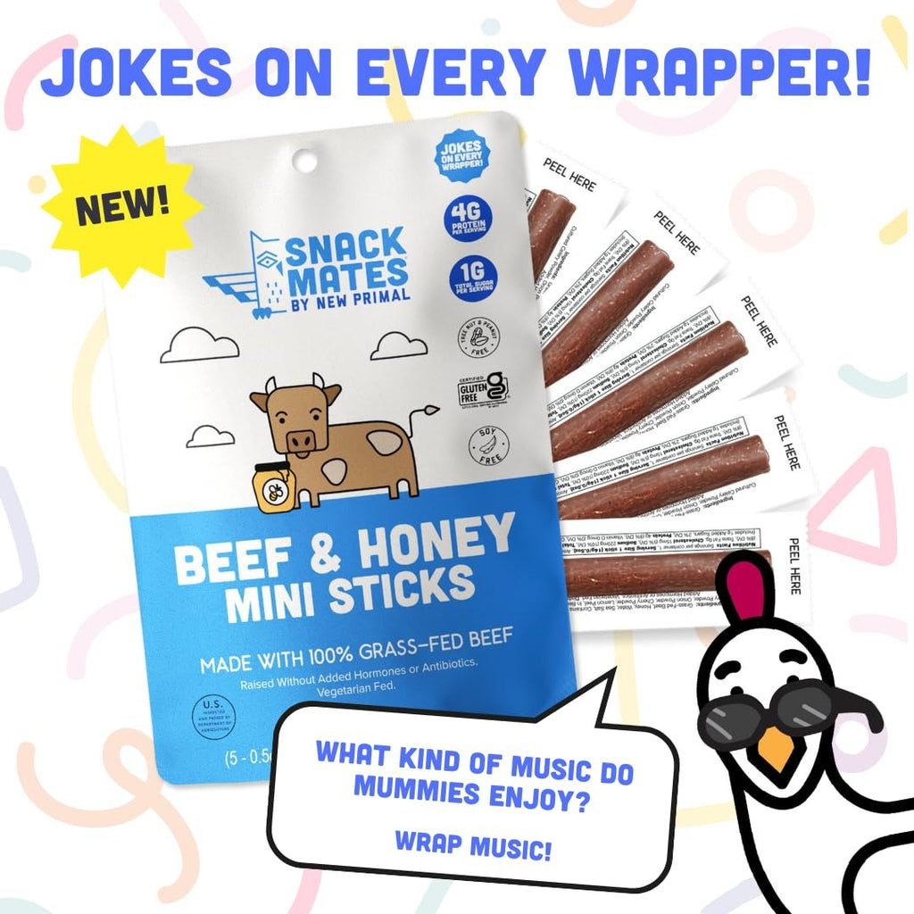 Snack Mates Beef & Honey Mini Sticks (15 CT)