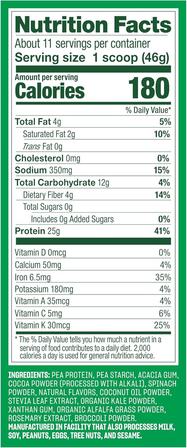 Original Protein Greens Creamy Chocolate Powder