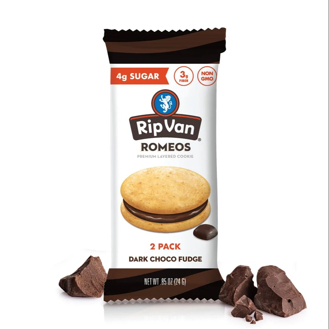 Romeos Dark Choco Fudge Cookies (8 CT)