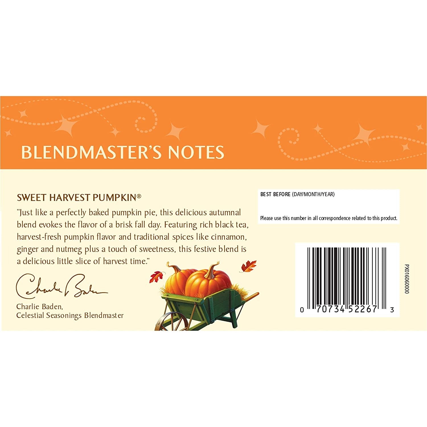 Sweet Harvest Pumpkin Black Tea