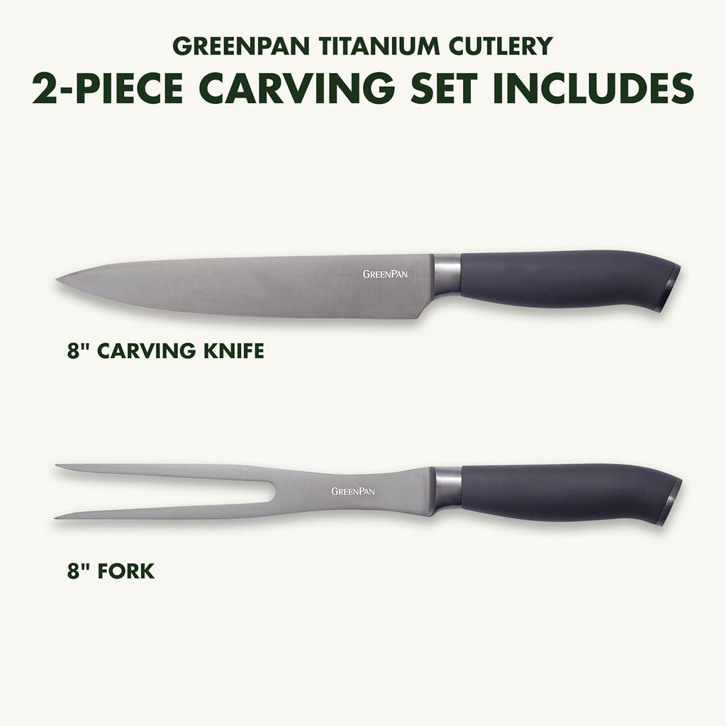 Titanium Carving Set - Grey