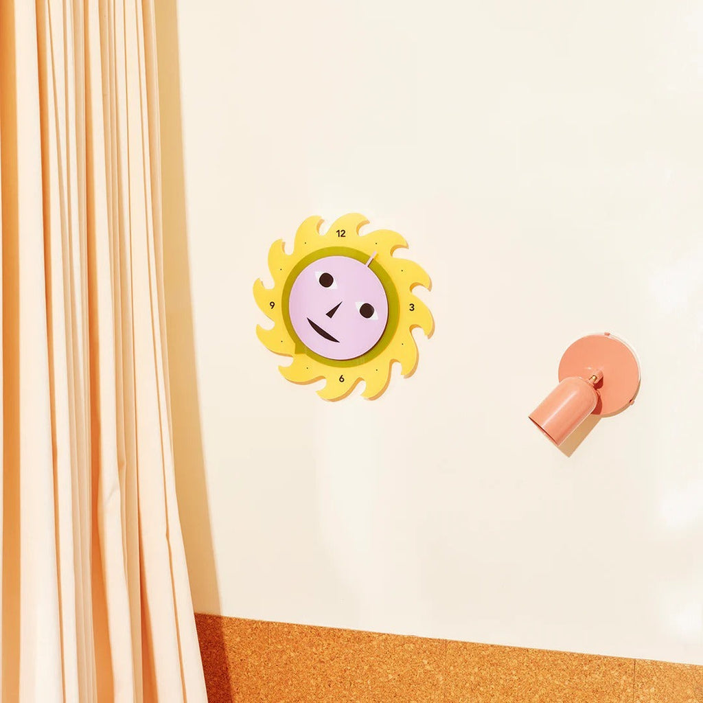 Everybody Clock - Yellow/Green/Purple