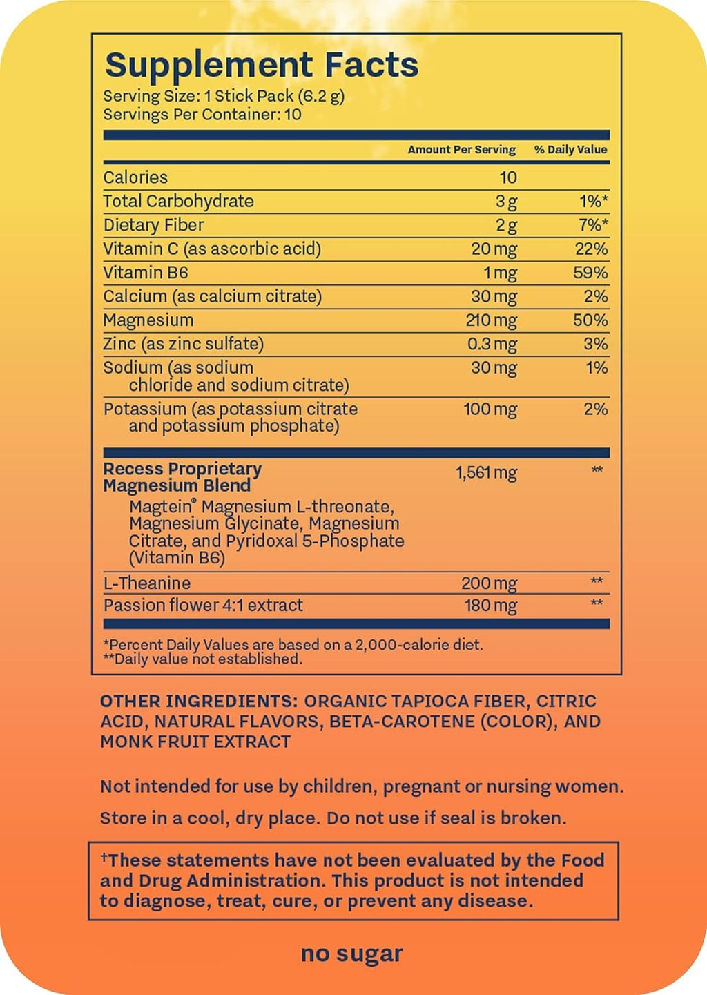 Mood Powder, Calming Magnesium L-Threonate Blend (10 CT)
