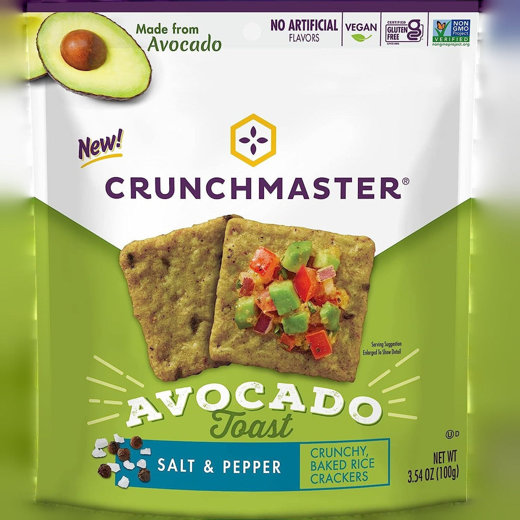Avocado Toast Salt & Pepper Crackers