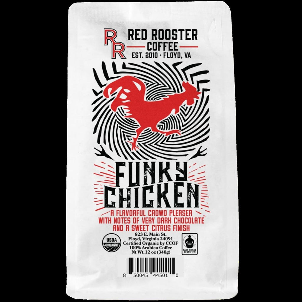 Organic Funky Chicken Medium Roast Whole Bean Coffee