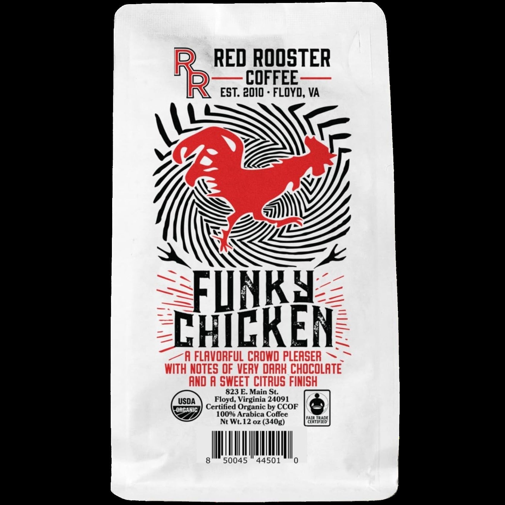 Organic Funky Chicken Medium Roast Whole Bean Coffee