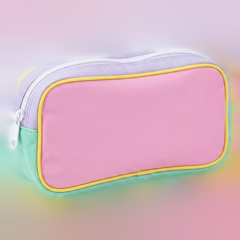 Twin Snap Pocket Pouch - Pink