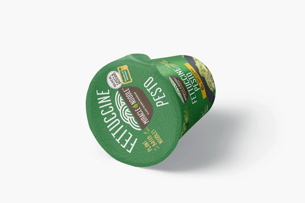 Low Carb Instant Cup Noodles Fettuccine Pesto (6 Pack)