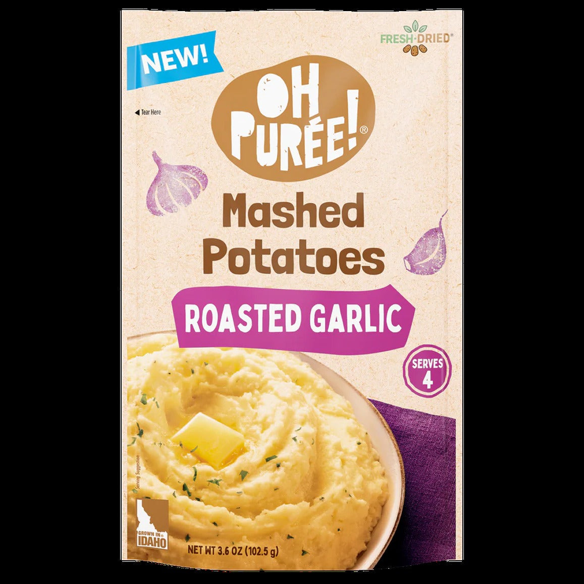 Roasted Garlic Instant Mashed Potatoes