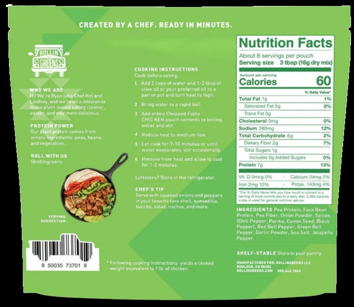 Fajita Plant-Based Chicken