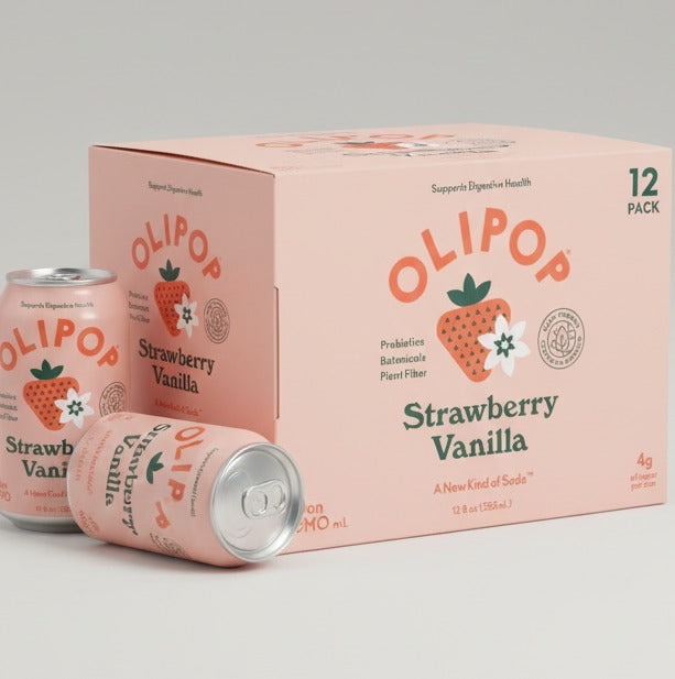 Prebiotic Soda - Strawberry Vanilla (12 Pack)