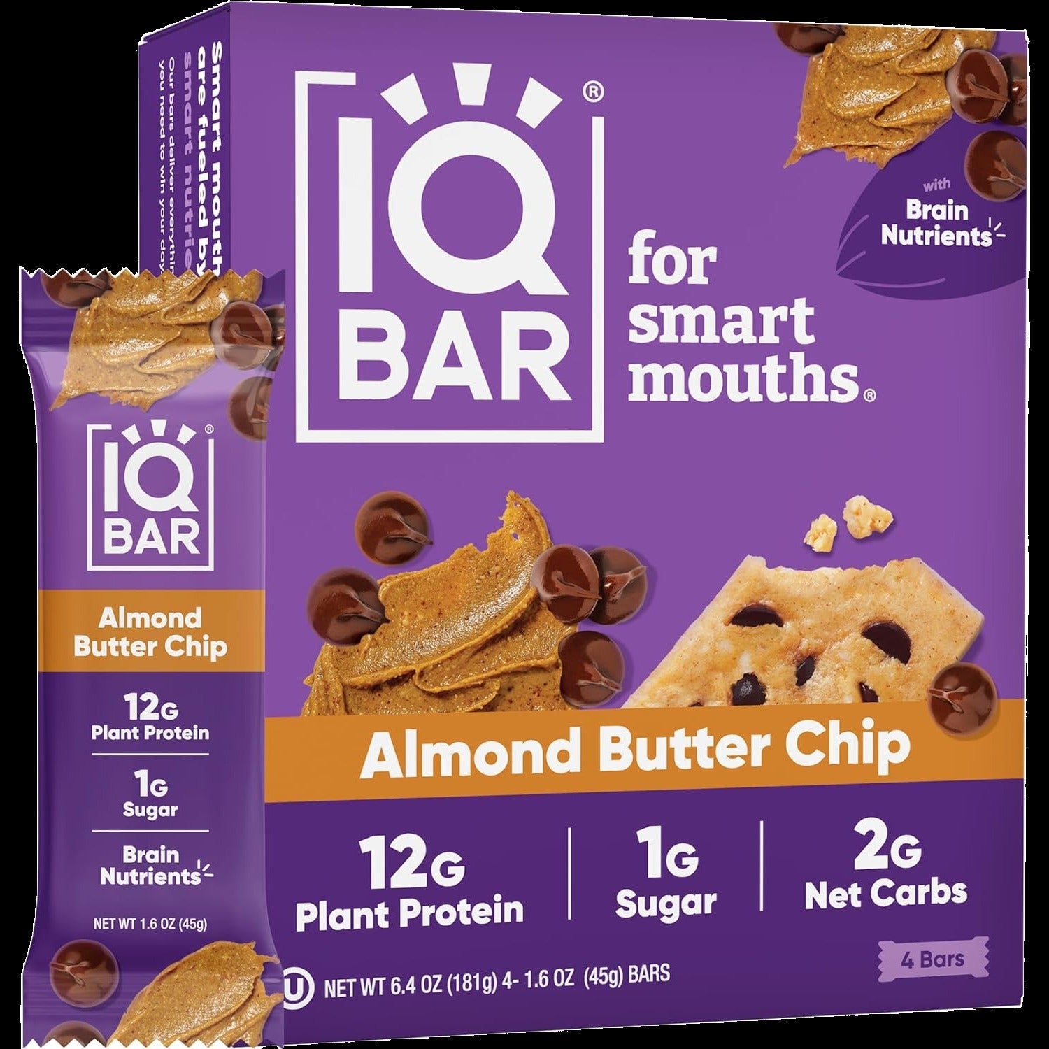 Almond Butter Chip Bars (4 Pack)