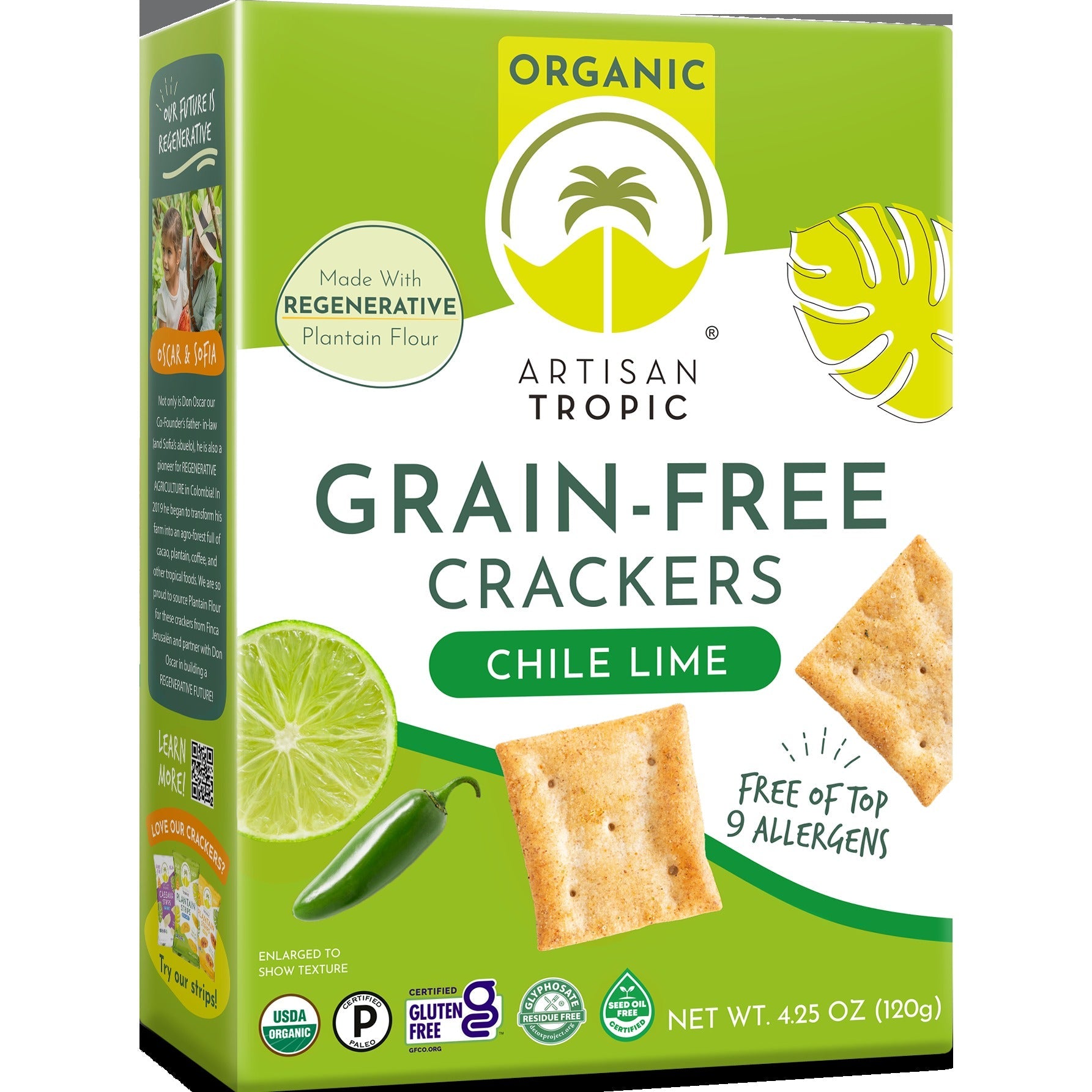 Chile Lime Grain-Free Crackers