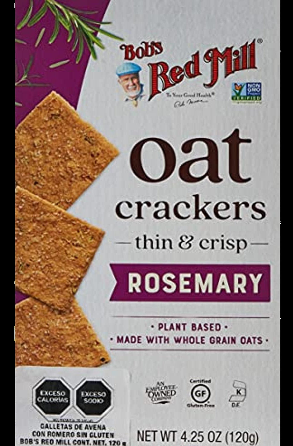 Rosemary Oat Crackers
