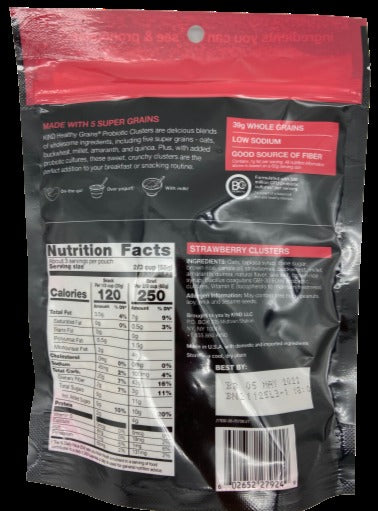 Strawberry Probiotic Clusters