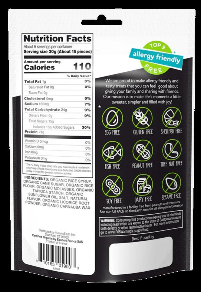 Organic Gluten Free Black Licorice