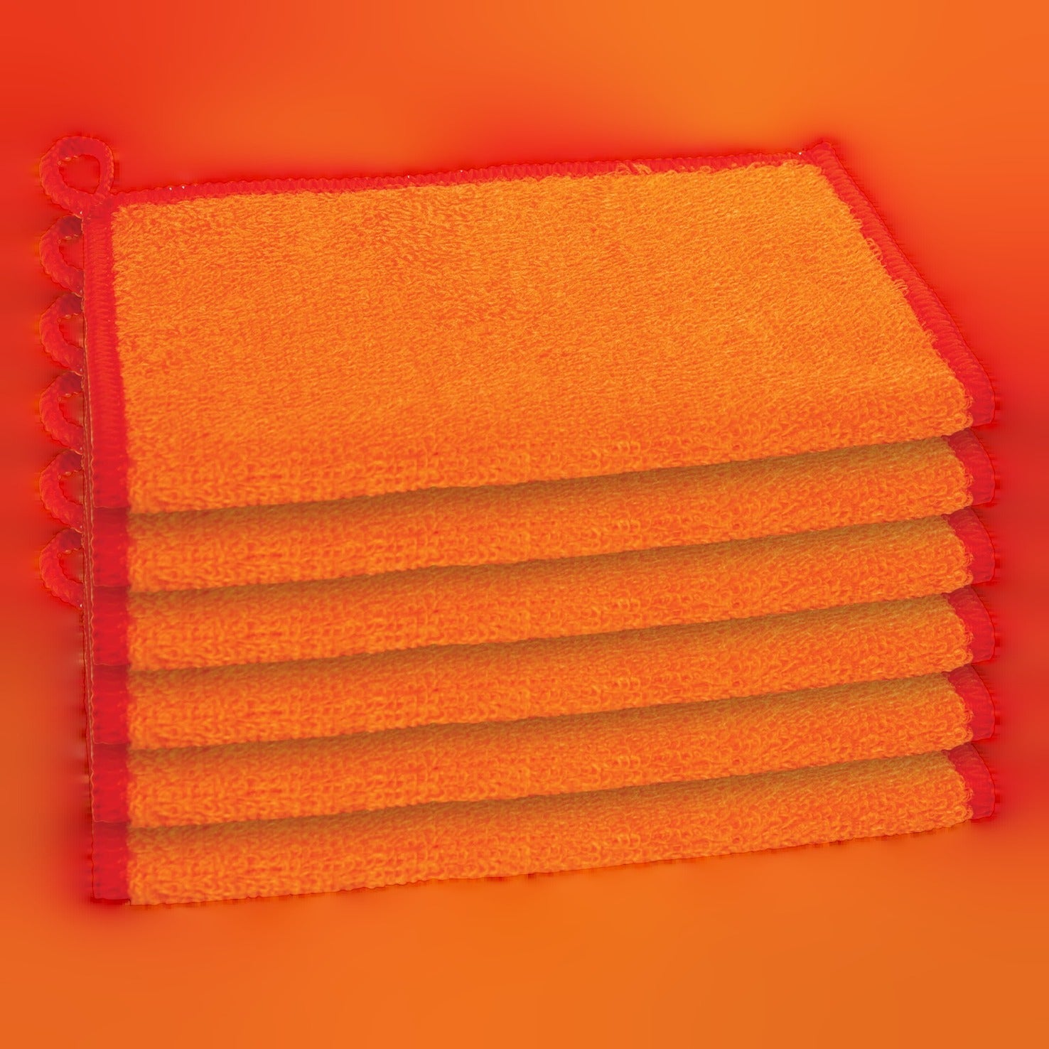 Bamboo Kitchen Cloths - Orange (6 CT)