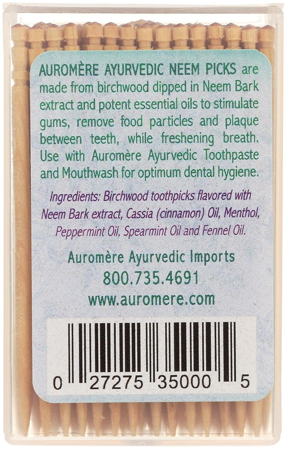 Ayurvedic Formula Neem Toothpicks