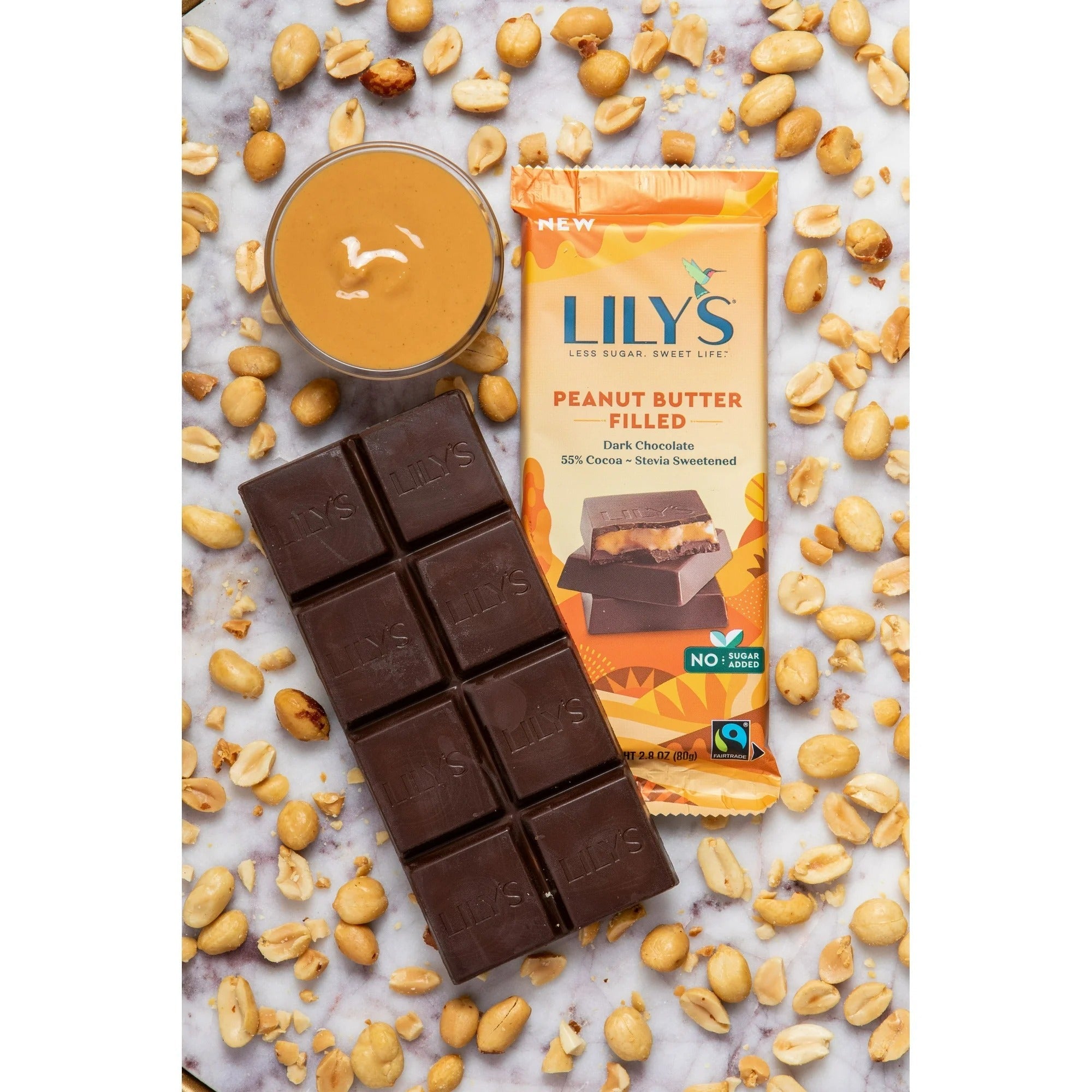 Peanut Butter Filled Dark Chocolate Bar
