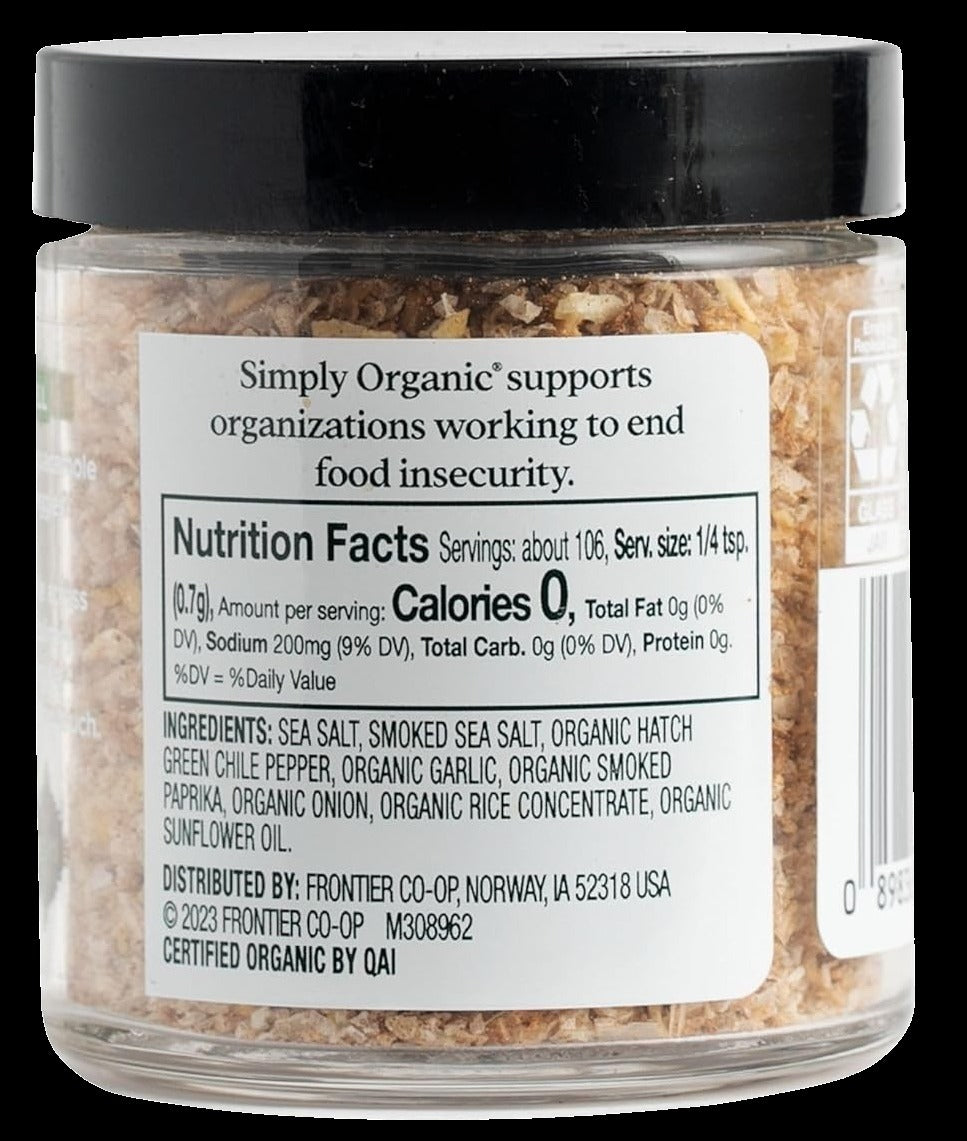 Organic Hatch Chile Smoked Finishing Salt