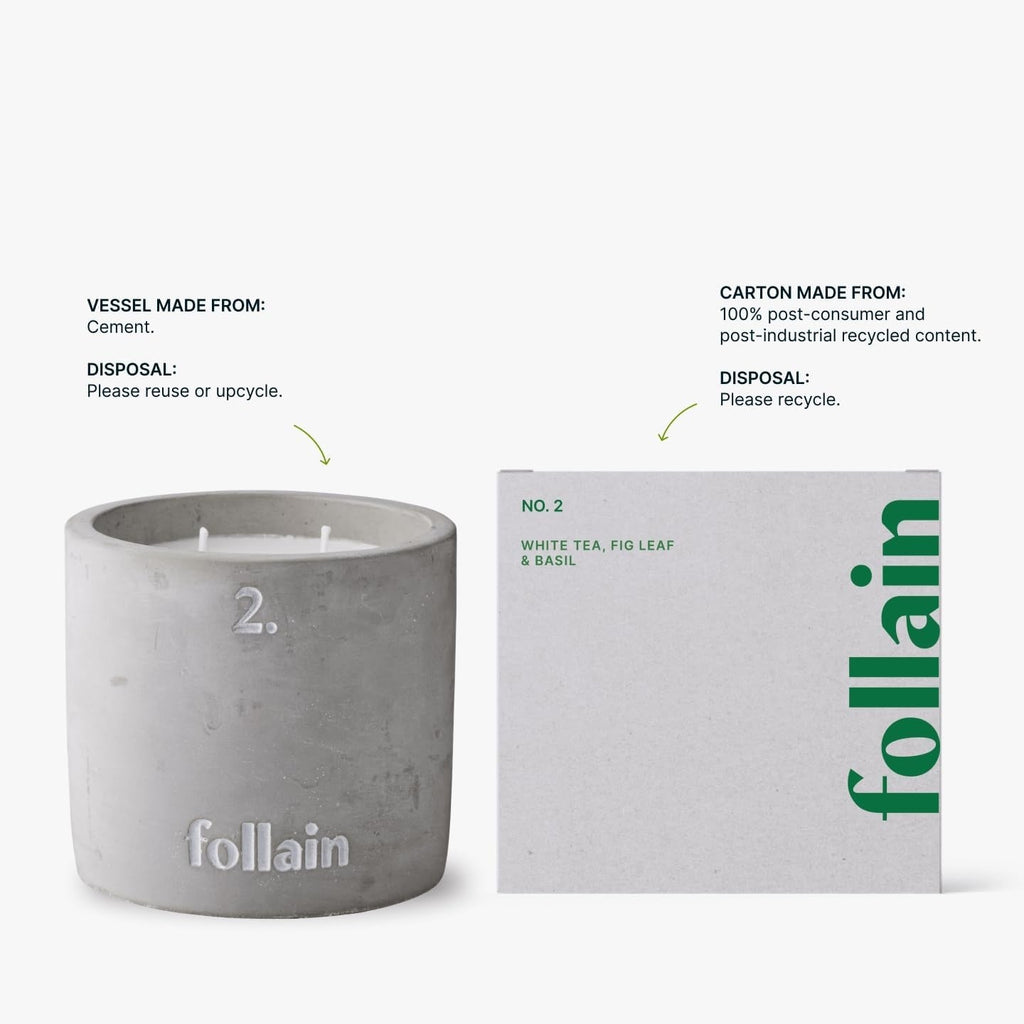 Candle No. 2 - White Tea Fig Leaf And Basil