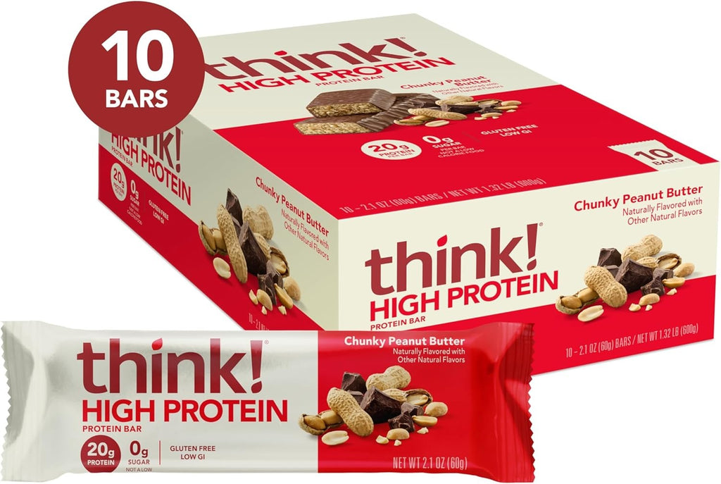 Chunky Peanut Butter Protein Bars (10 CT)