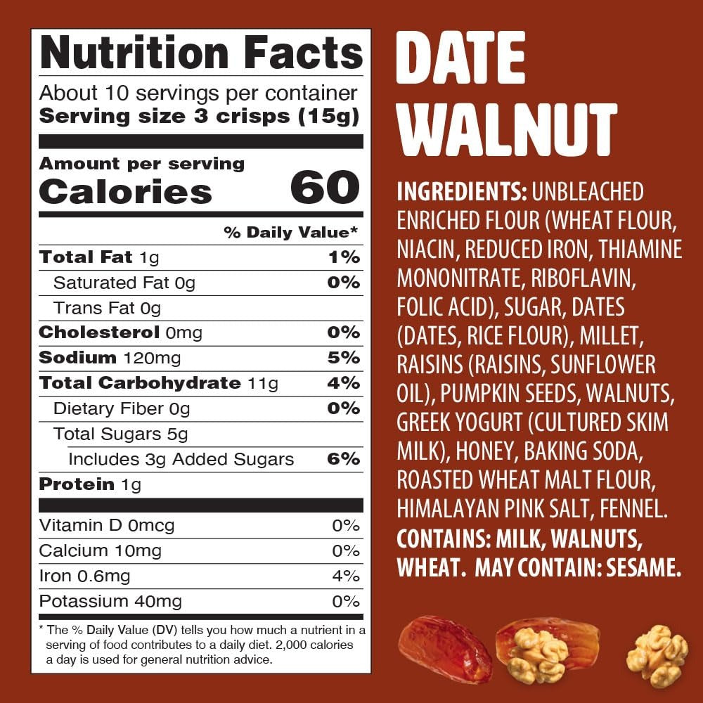 Date & Walnut Artisan Crisps