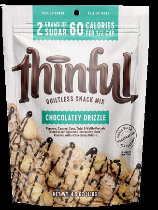 Chocolate Drizzle Gourmet Popcorn Snack Mix