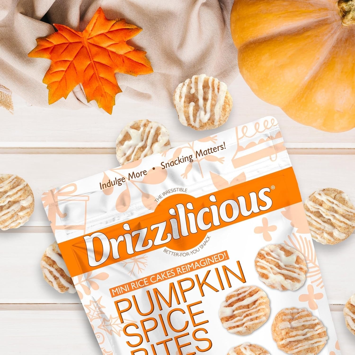 Pumpkin Spice Bites Mini Rice Cakes