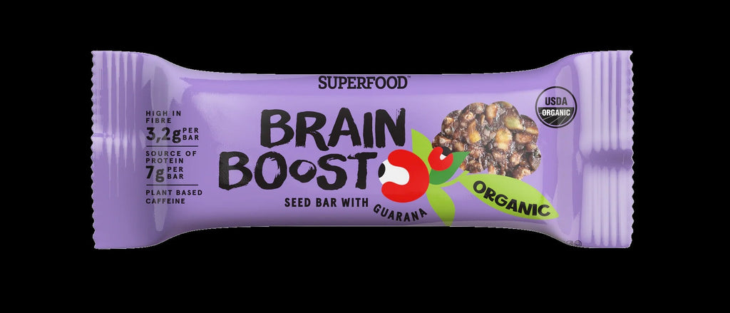 Brain Boost Organic Seed Bar with Guarana (24 CT)