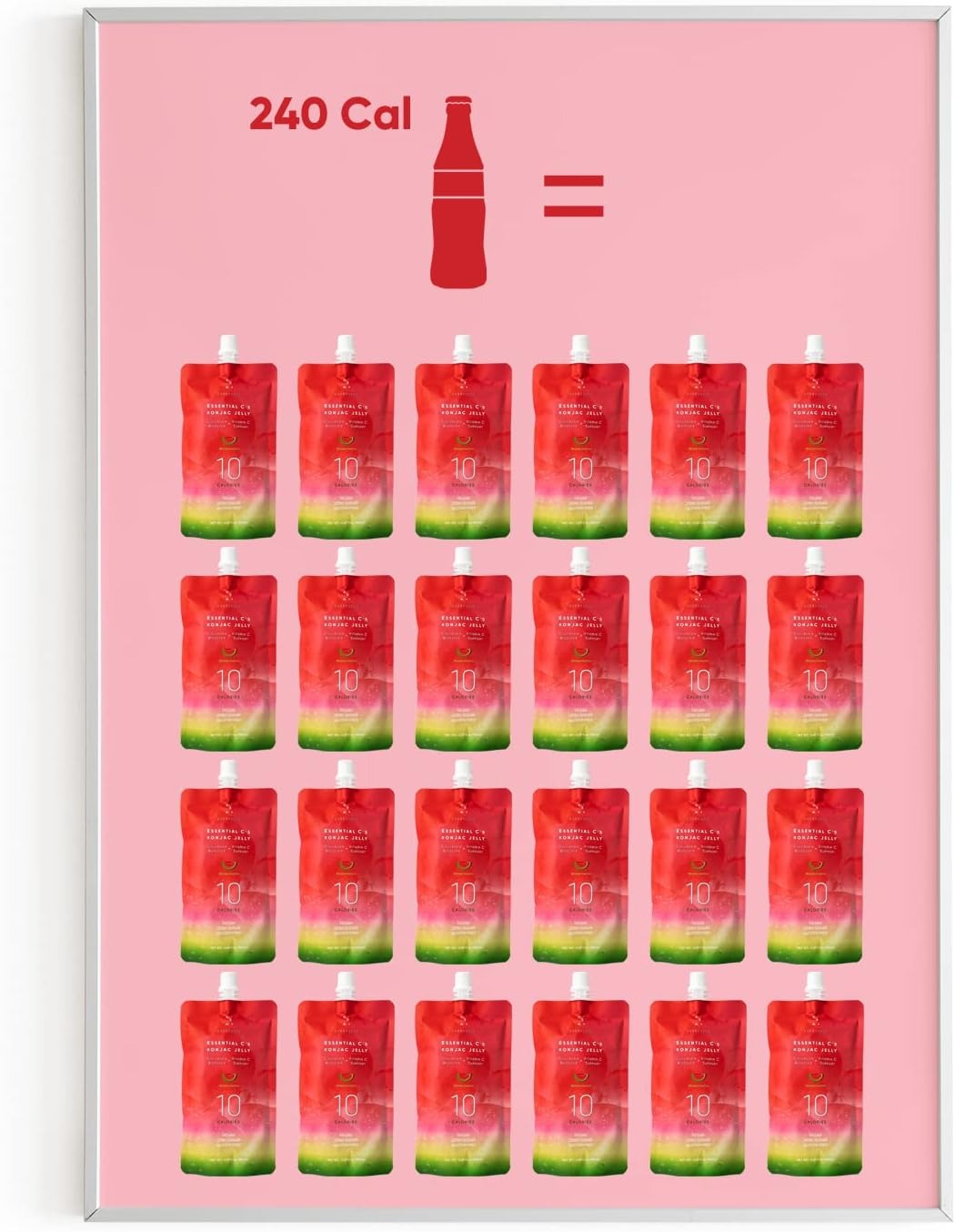 Essential C's Konjac Jelly - Watermelon (10 Pack)