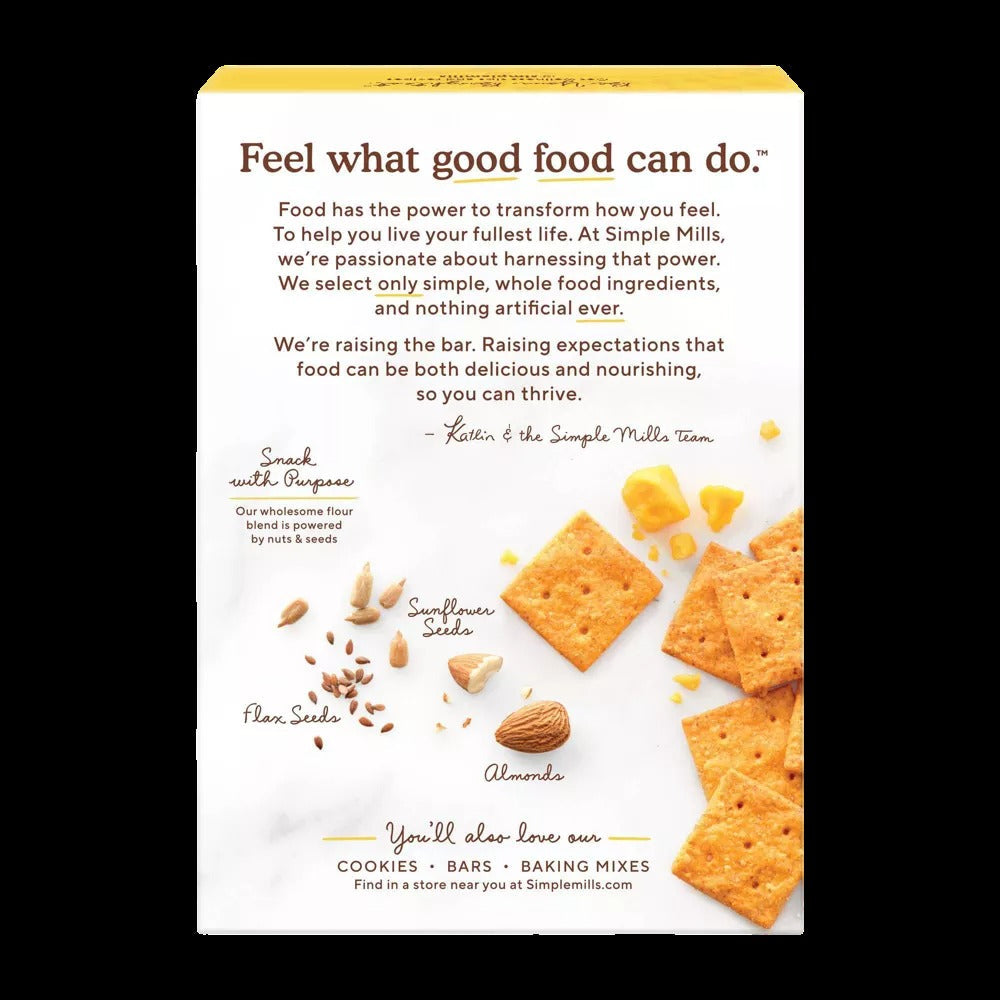 Farmhouse Cheddar Almond Flour Crackers
