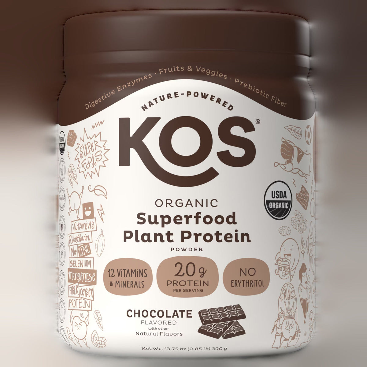 Organic Plant Protein Powder - Chocolate