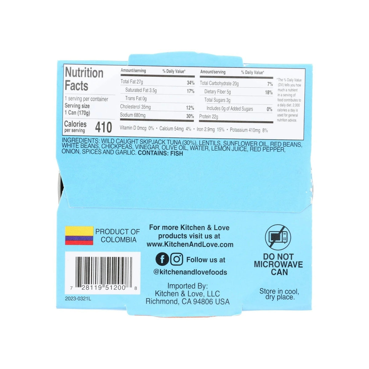 Wild Caught Tuna 4 Bean Medley (8 Pack)