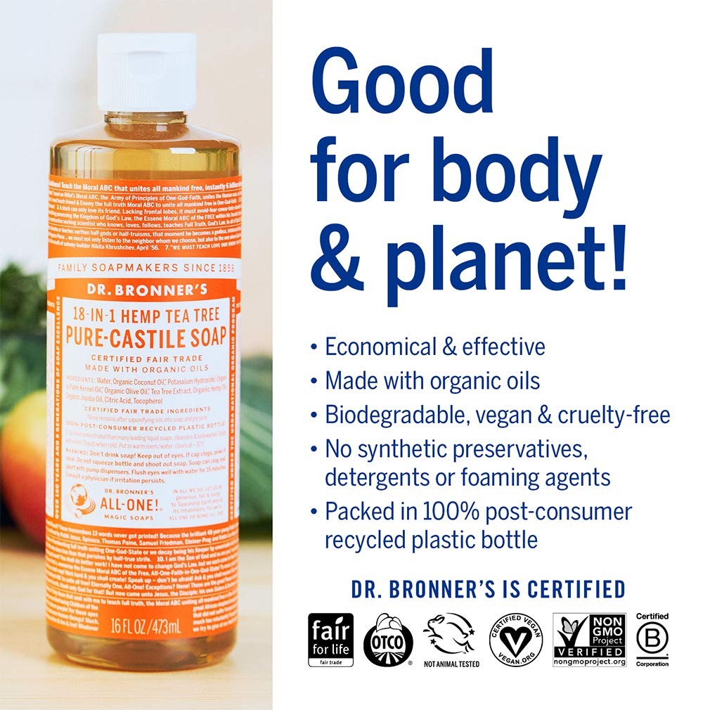 Tea Tree Pure-Castile Liquid Soap