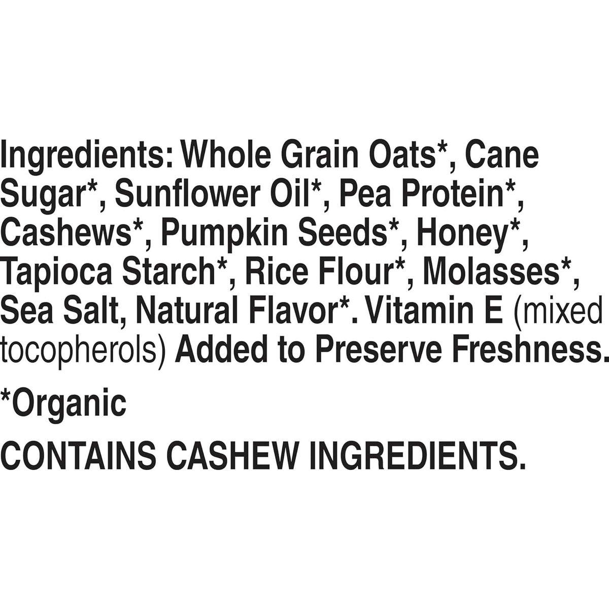 Organic Honey Cashew Protein Granola