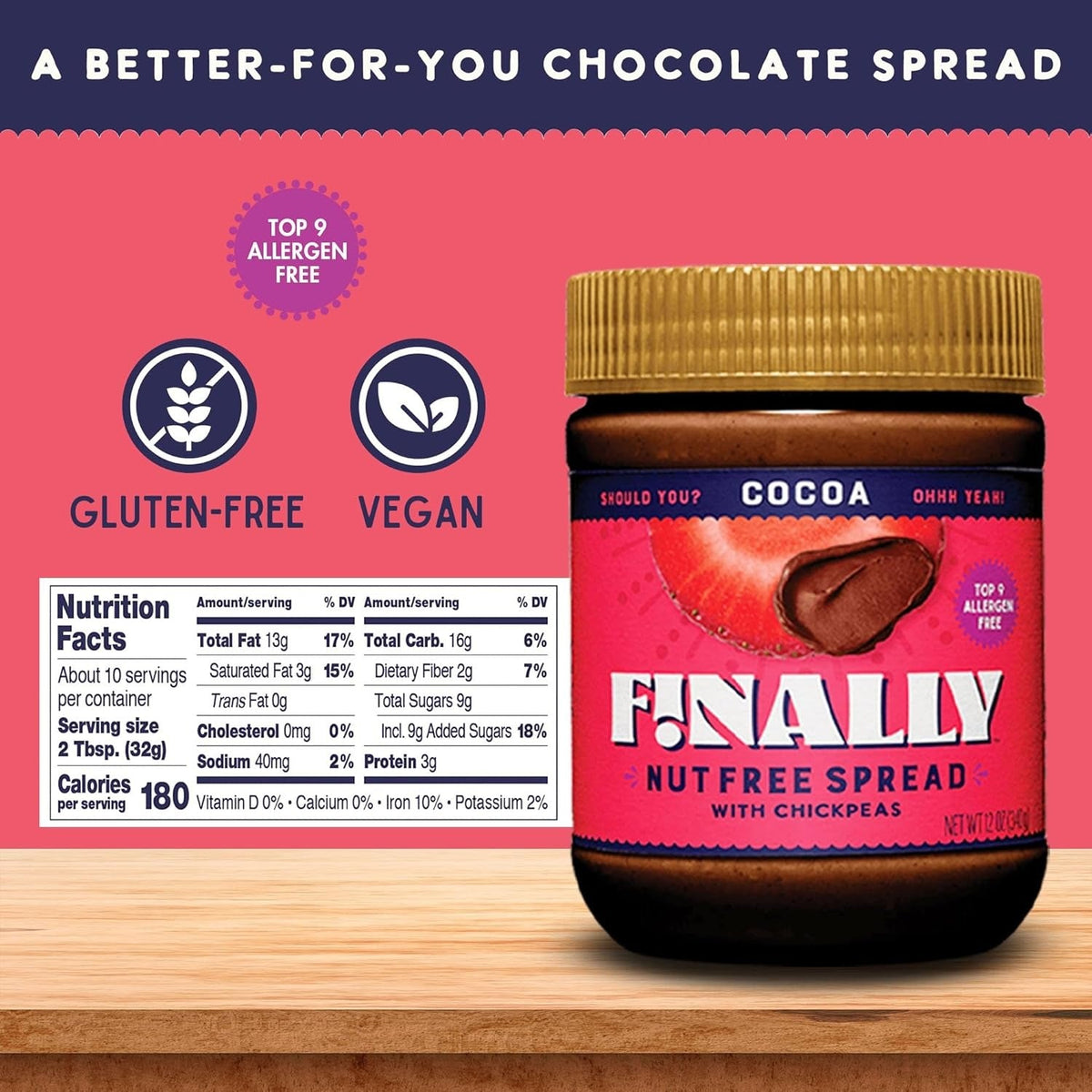 Cocoa Nut Free Spread with Chickpeas