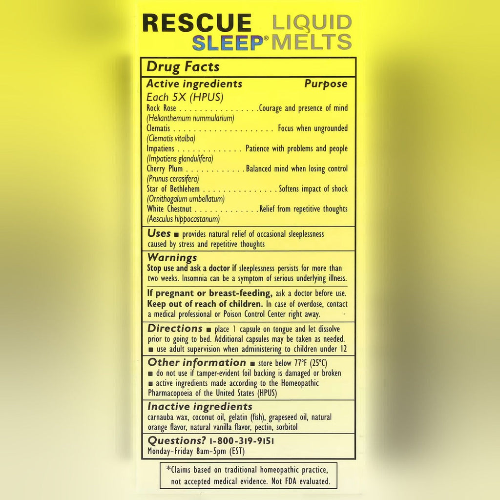 Rescue Sleep Liquid Melts (28 CT)