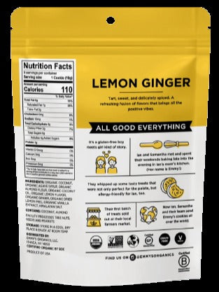 Lemon Ginger Coconut Cookies