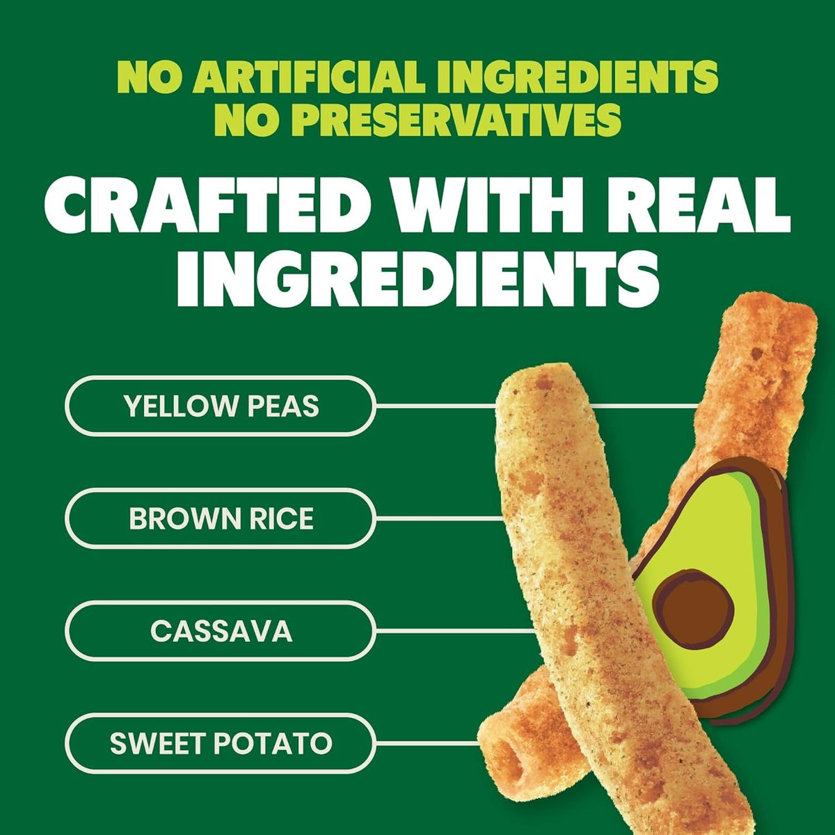 Super Veggie Straws With Avocado Oil - Sea Salt