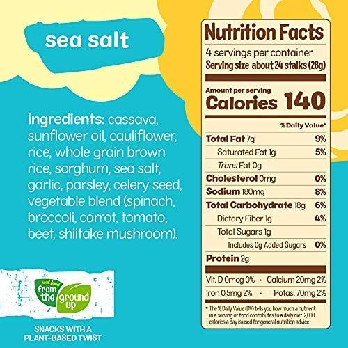Cauliflower Sea Salt Sticks