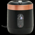 1.5-Cup Mini Rice Cooker With Measuring Cup & Spoon - Black